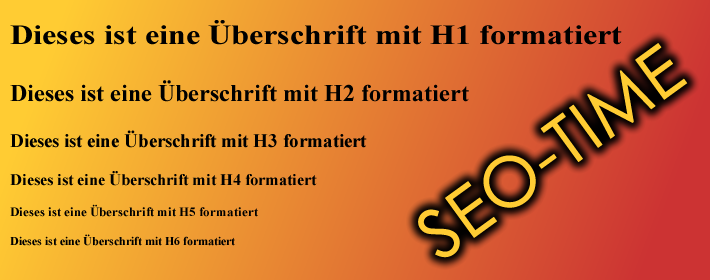 SEO: Überschriften (H1 - H6)